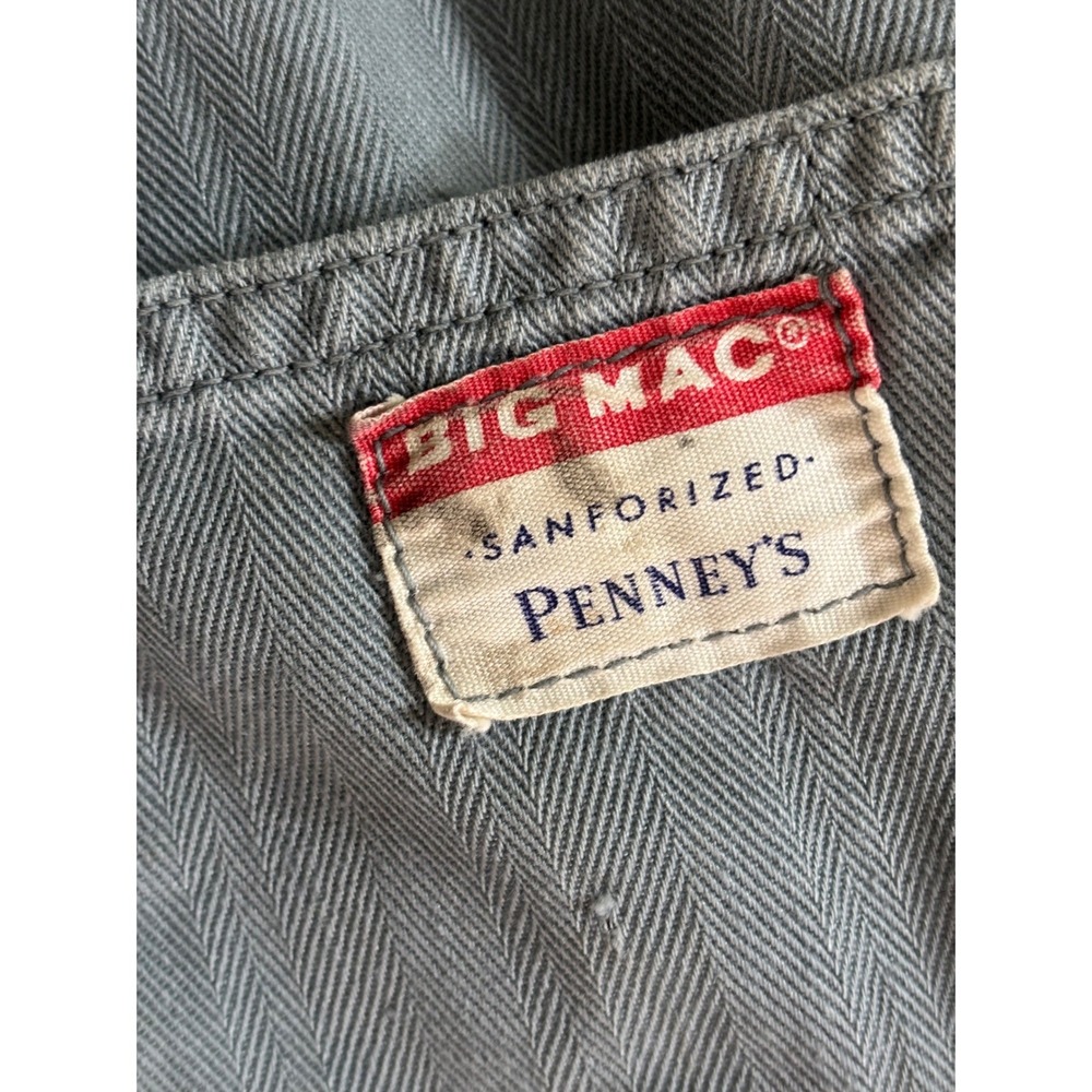 Big Mac Mens Vintage Coveralls 40R Pennys Sanforized Twill Workwear Jumpsuit - Picture 5 of 11